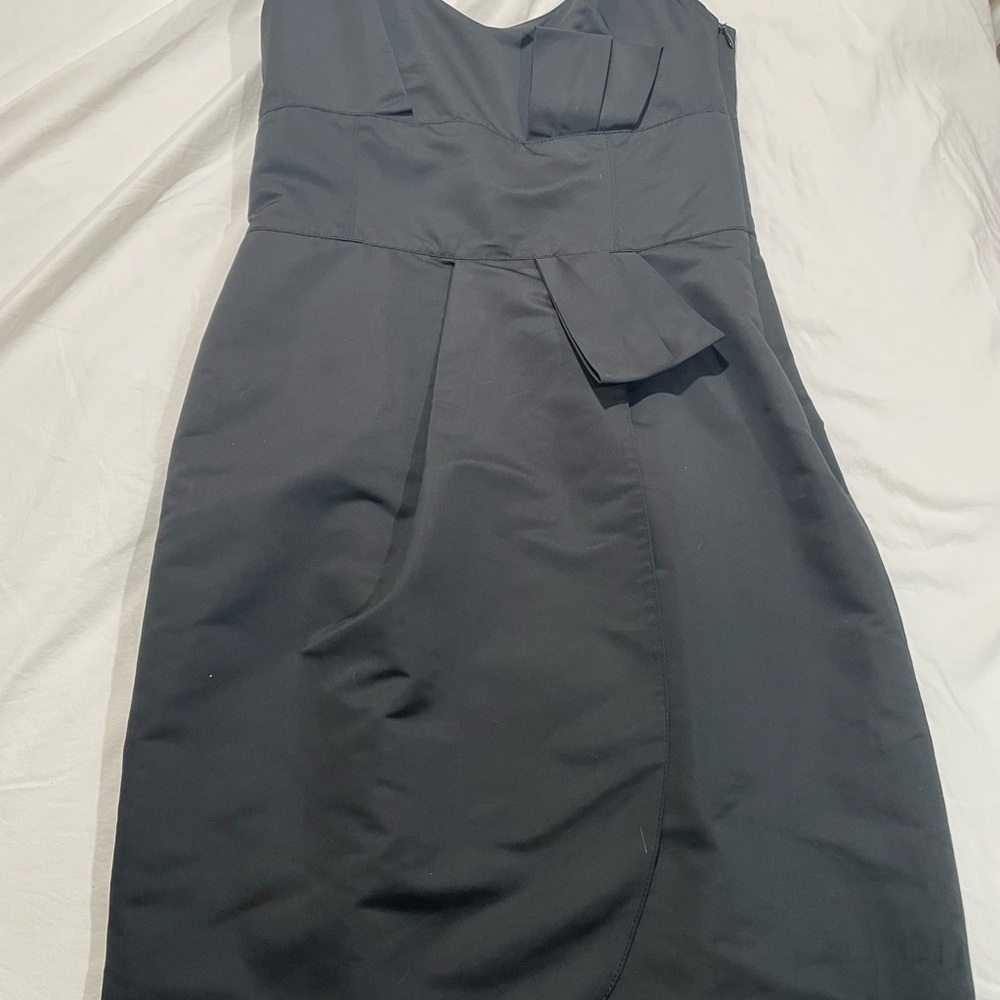 Armani Collezioni Elegant Black Midi Dress